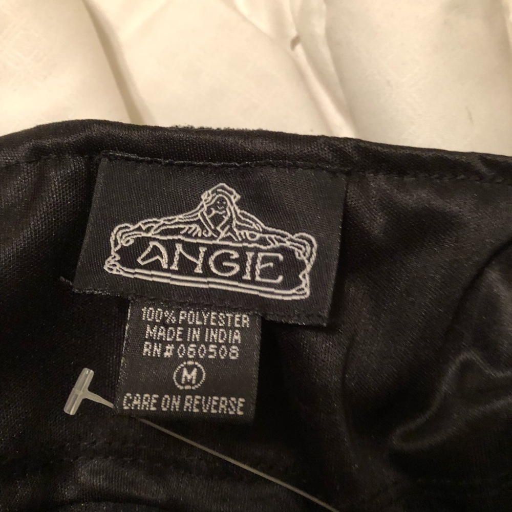 Never worn Black crushed velvet baby doll dress